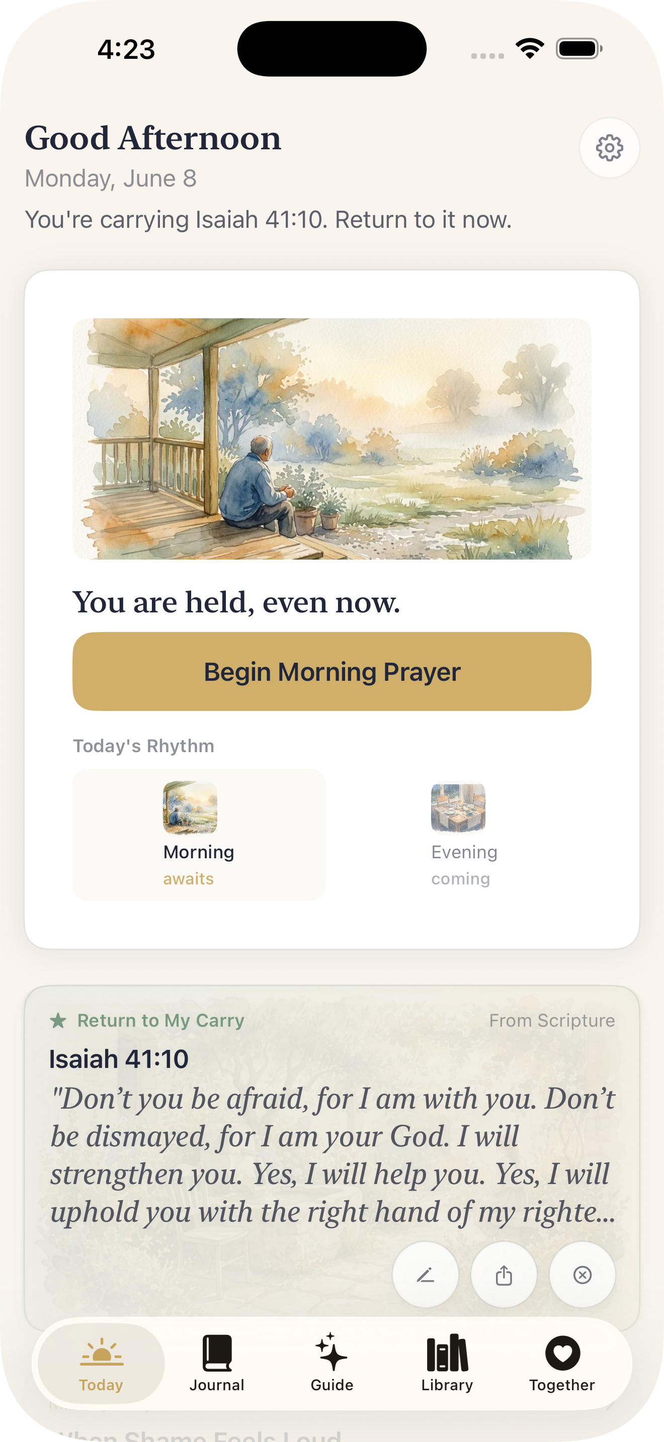 Gracewell app screenshot